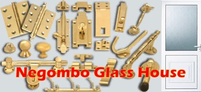 Negombo Glass House aluminium bars aluminium accessories doors windows door lock window lock in negombo srilanka